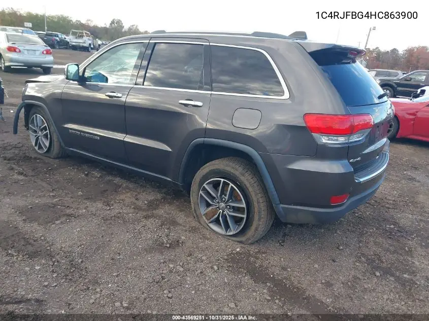 1C4RJFBG4HC863900 2017 Jeep Grand Cherokee Limited 4X4