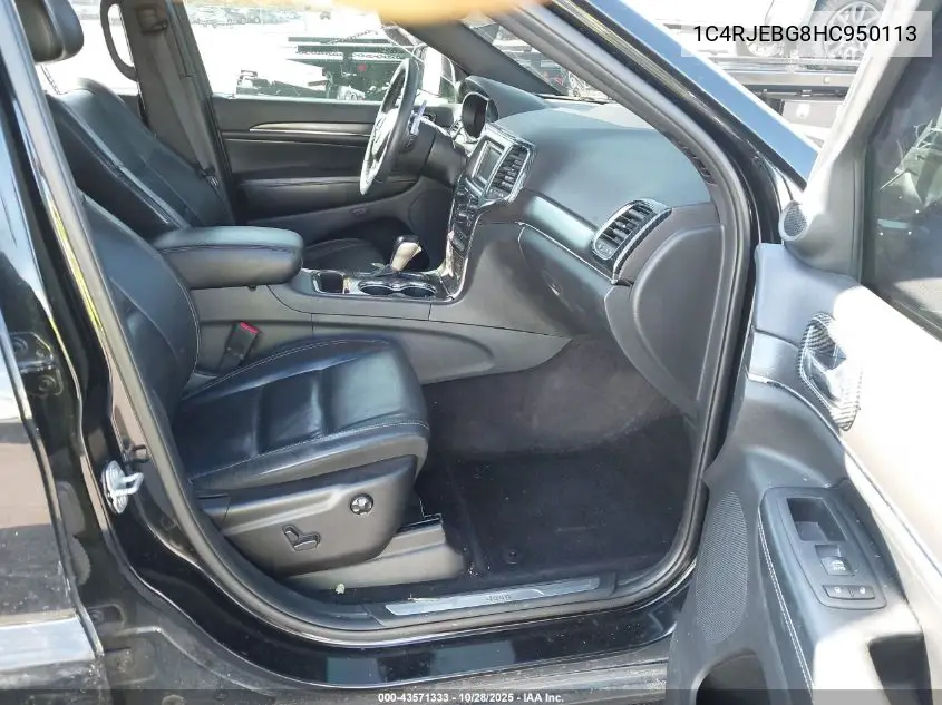 1C4RJEBG8HC950113 2017 Jeep Grand Cherokee Limited 4X2