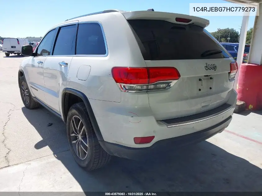 1C4RJEBG7HC779273 2017 Jeep Grand Cherokee Limited 4X2