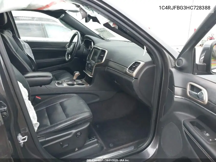 1C4RJFBG3HC728388 2017 Jeep Grand Cherokee Limited 4X4