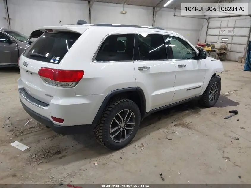1C4RJFBG6HC828470 2017 Jeep Grand Cherokee Limited 4X4