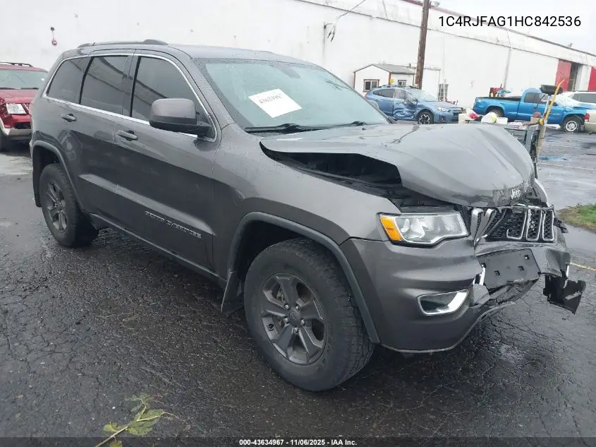 1C4RJFAG1HC842536 2017 Jeep Grand Cherokee Laredo 4X4