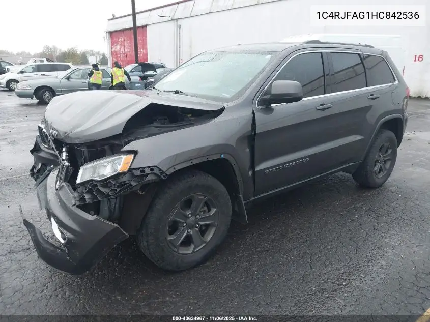 1C4RJFAG1HC842536 2017 Jeep Grand Cherokee Laredo 4X4