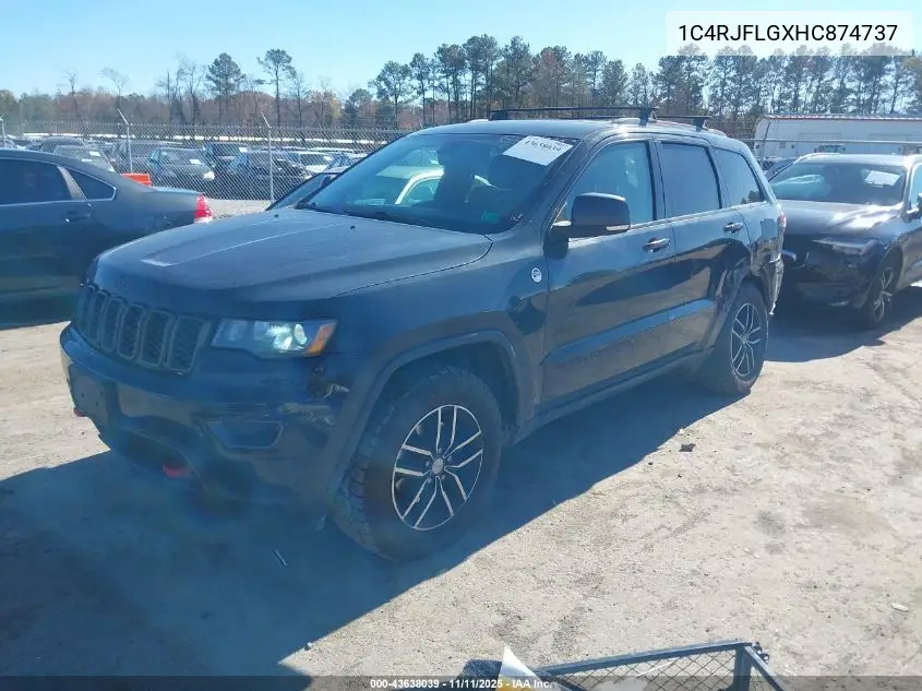 1C4RJFLGXHC874737 2017 Jeep Grand Cherokee Trailhawk 4X4
