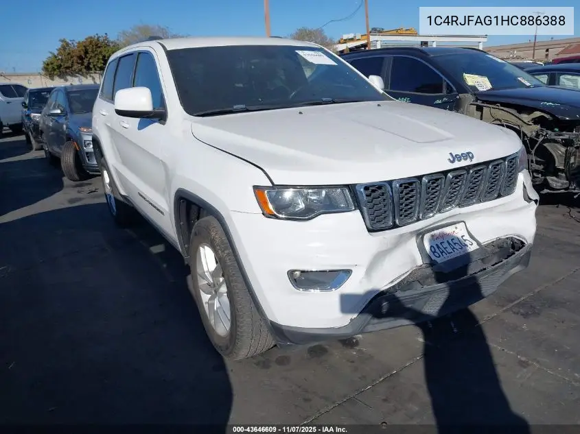 1C4RJFAG1HC886388 2017 Jeep Grand Cherokee Laredo 4X4