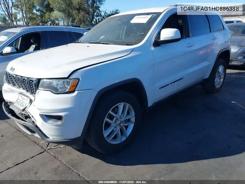 1C4RJFAG1HC886388 2017 Jeep Grand Cherokee Laredo 4X4
