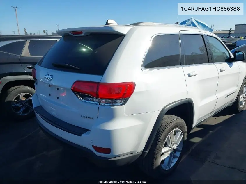 1C4RJFAG1HC886388 2017 Jeep Grand Cherokee Laredo 4X4
