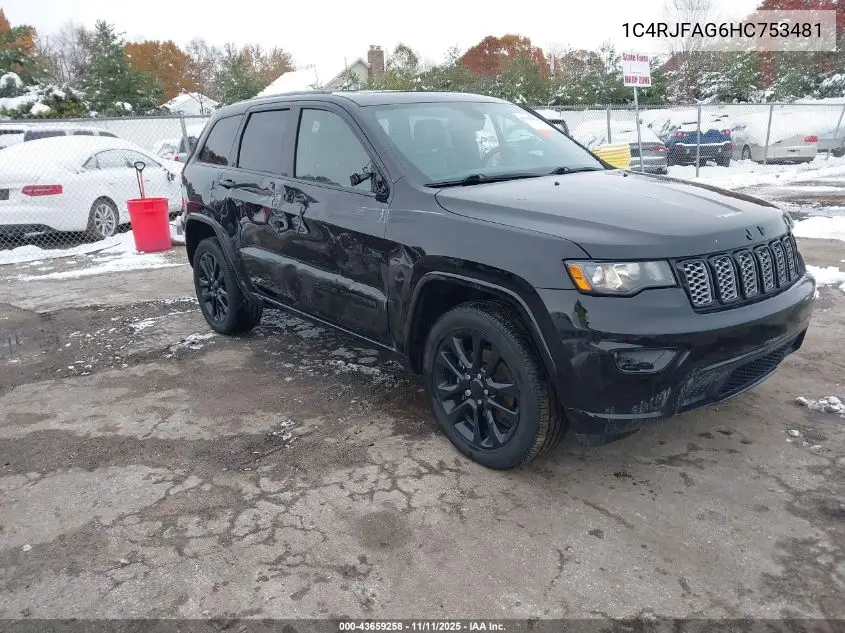 1C4RJFAG6HC753481 2017 Jeep Grand Cherokee Altitude 4X4