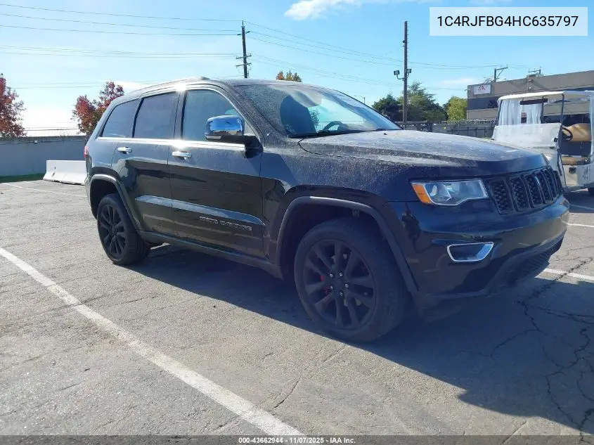 1C4RJFBG4HC635797 2017 Jeep Grand Cherokee Limited 4X4