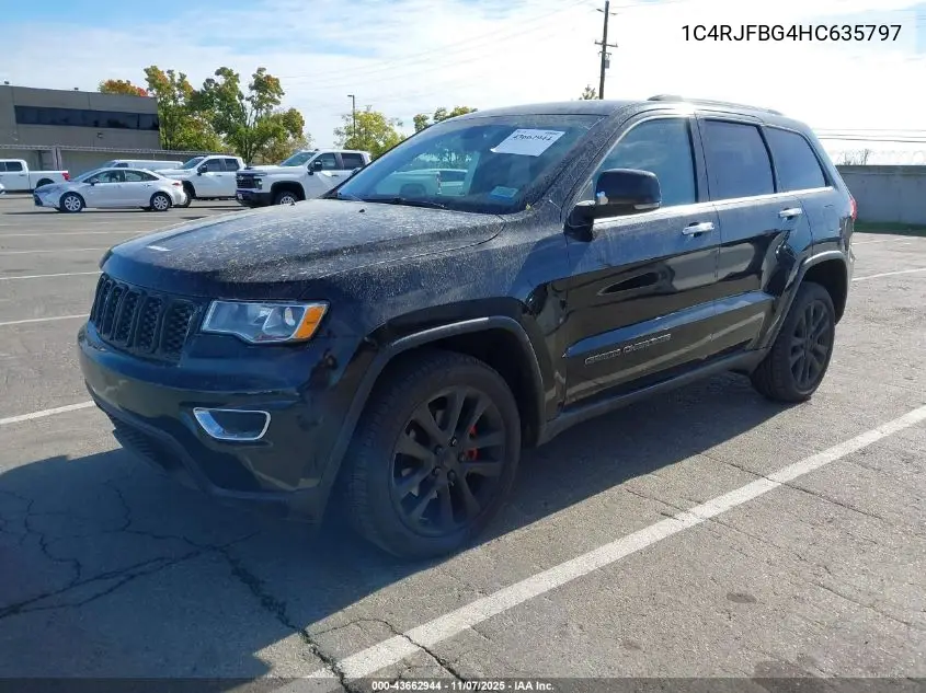 1C4RJFBG4HC635797 2017 Jeep Grand Cherokee Limited 4X4