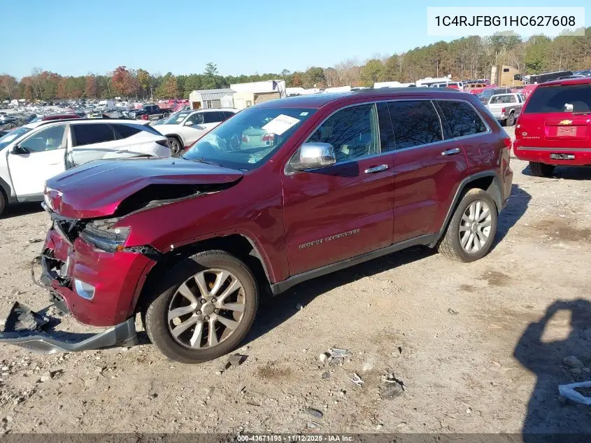 1C4RJFBG1HC627608 2017 Jeep Grand Cherokee Limited 4X4