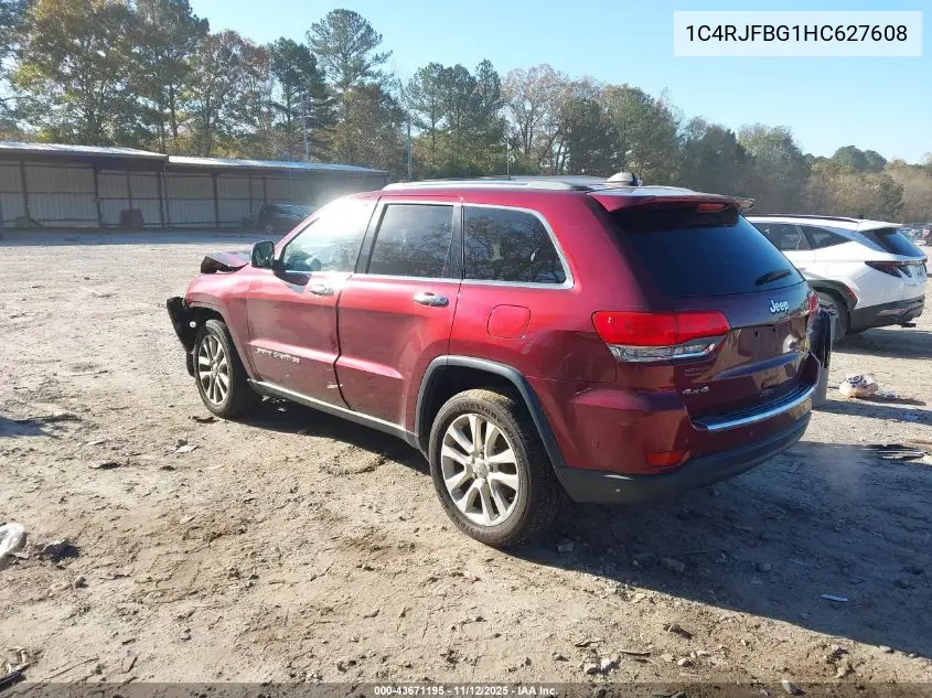 1C4RJFBG1HC627608 2017 Jeep Grand Cherokee Limited 4X4