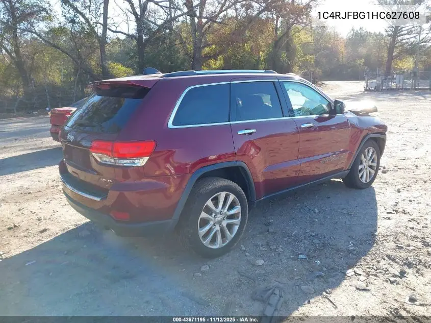 1C4RJFBG1HC627608 2017 Jeep Grand Cherokee Limited 4X4
