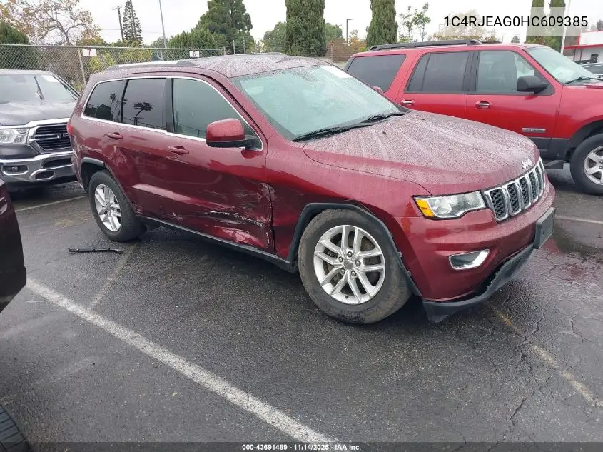 1C4RJEAG0HC609385 2017 Jeep Grand Cherokee Laredo 4X2