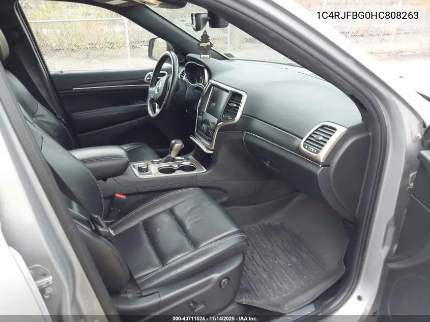 1C4RJFBG0HC808263 2017 Jeep Grand Cherokee Limited 4X4