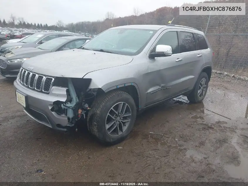 1C4RJFBGXHC876876 2017 Jeep Grand Cherokee Limited 4X4