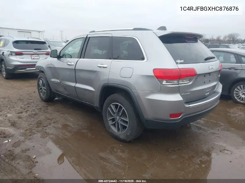 1C4RJFBGXHC876876 2017 Jeep Grand Cherokee Limited 4X4