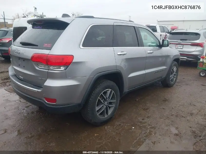 1C4RJFBGXHC876876 2017 Jeep Grand Cherokee Limited 4X4