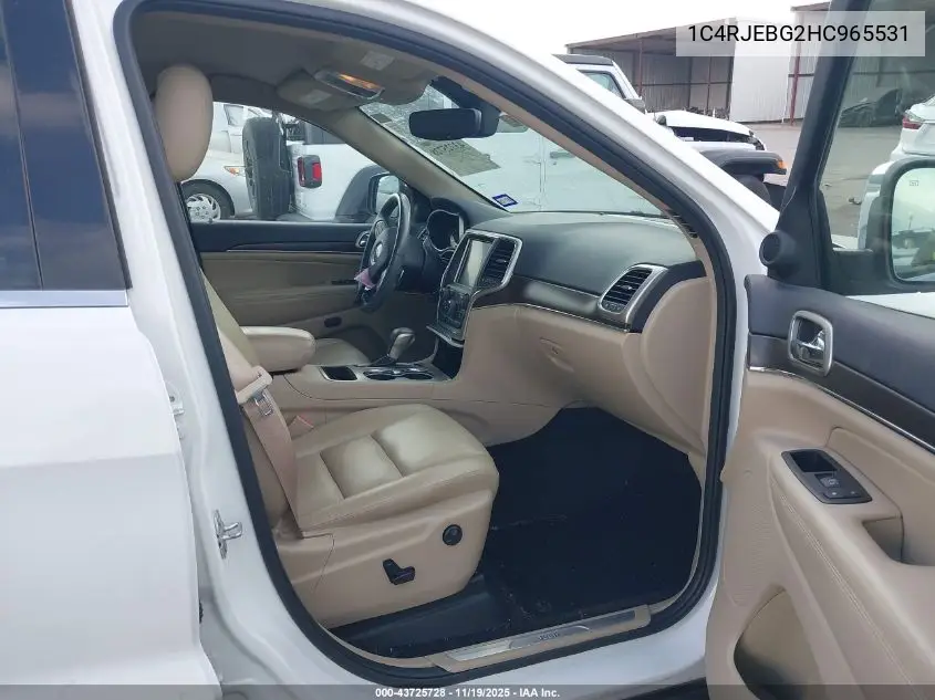 1C4RJEBG2HC965531 2017 Jeep Grand Cherokee Limited 4X2