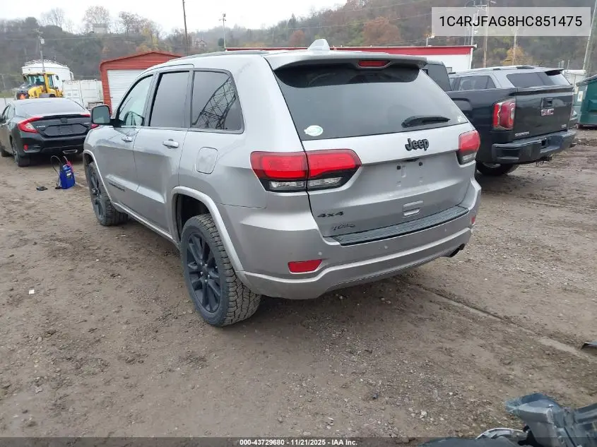 1C4RJFAG8HC851475 2017 Jeep Grand Cherokee Altitude 4X4