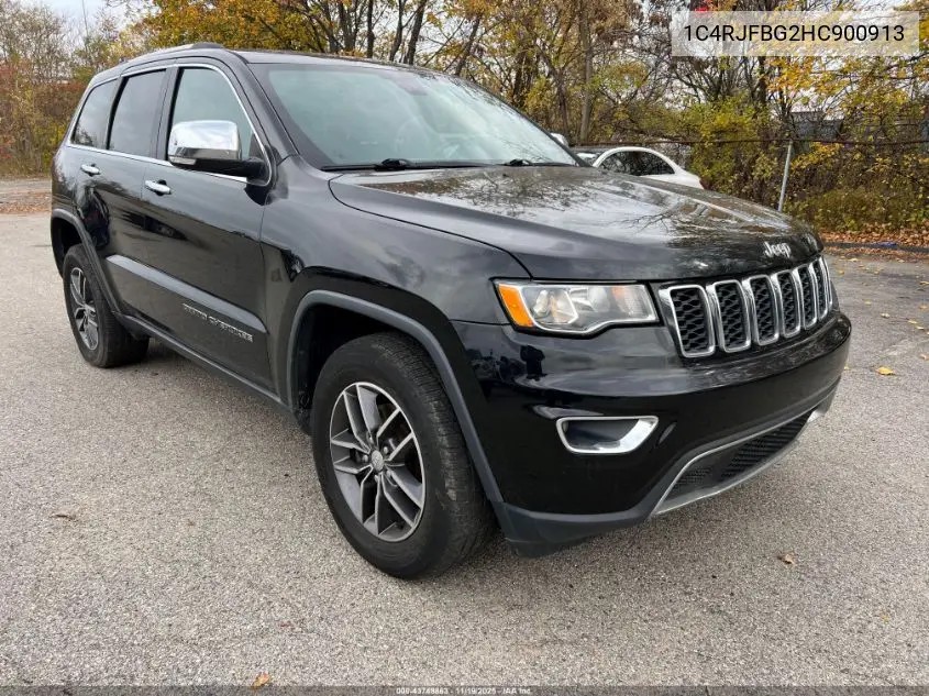 1C4RJFBG2HC900913 2017 Jeep Grand Cherokee Limited 4X4
