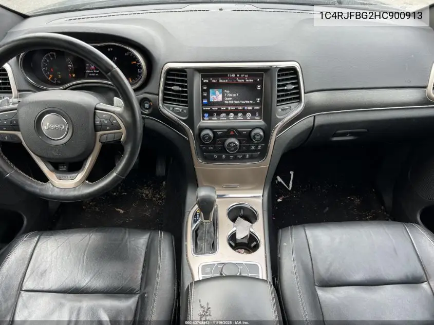 1C4RJFBG2HC900913 2017 Jeep Grand Cherokee Limited 4X4