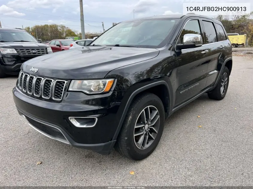 1C4RJFBG2HC900913 2017 Jeep Grand Cherokee Limited 4X4