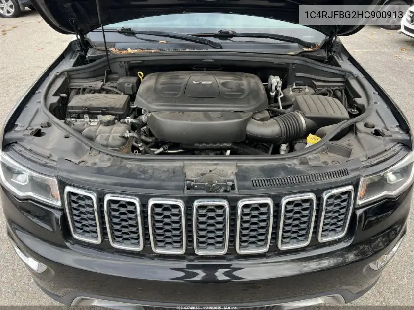 1C4RJFBG2HC900913 2017 Jeep Grand Cherokee Limited 4X4