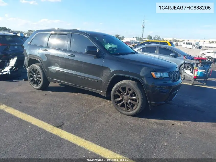 1C4RJEAG7HC888205 2017 Jeep Grand Cherokee Altitude 4X2