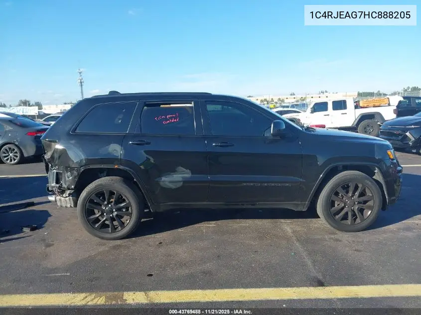 1C4RJEAG7HC888205 2017 Jeep Grand Cherokee Altitude 4X2