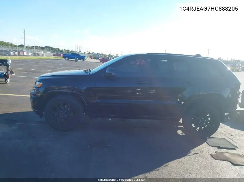 1C4RJEAG7HC888205 2017 Jeep Grand Cherokee Altitude 4X2