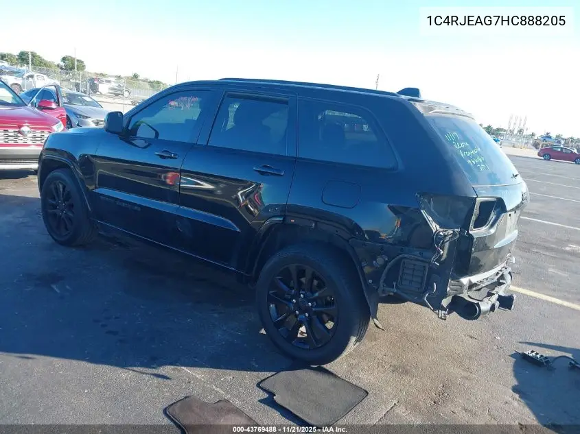 1C4RJEAG7HC888205 2017 Jeep Grand Cherokee Altitude 4X2