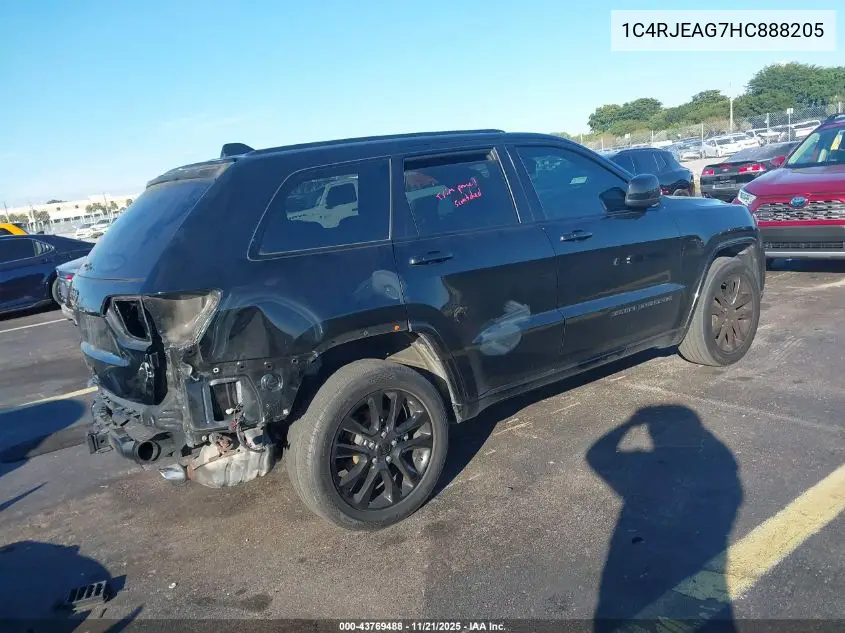 1C4RJEAG7HC888205 2017 Jeep Grand Cherokee Altitude 4X2