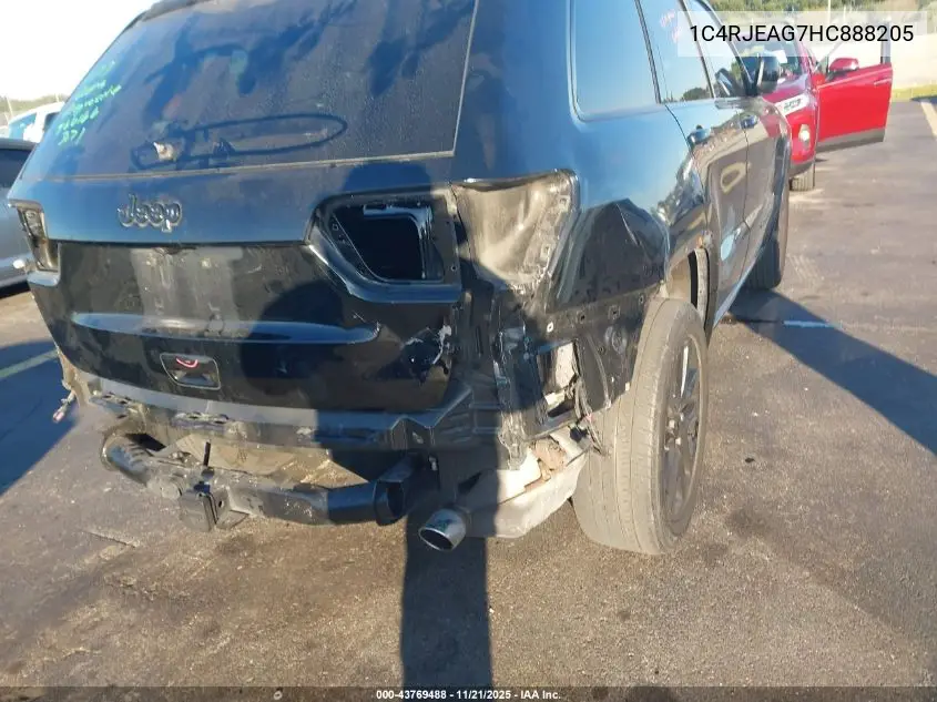 1C4RJEAG7HC888205 2017 Jeep Grand Cherokee Altitude 4X2