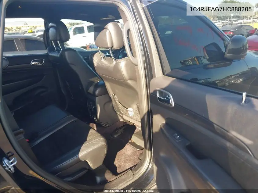 1C4RJEAG7HC888205 2017 Jeep Grand Cherokee Altitude 4X2