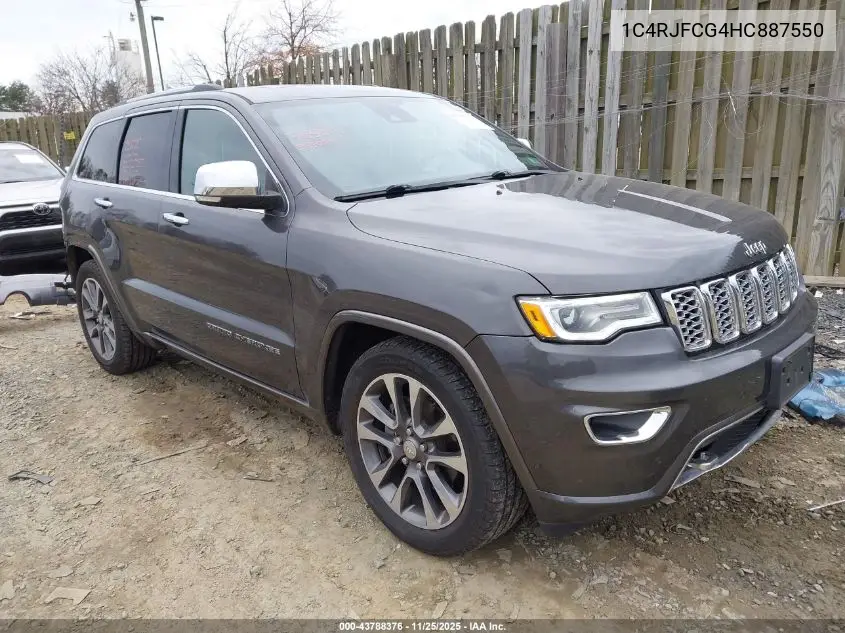 1C4RJFCG4HC887550 2017 Jeep Grand Cherokee Overland 4X4