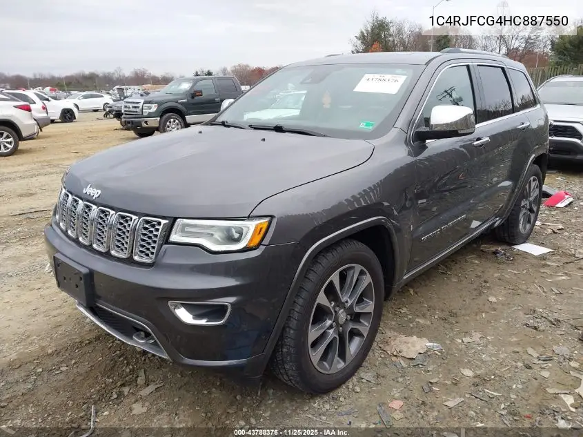 1C4RJFCG4HC887550 2017 Jeep Grand Cherokee Overland 4X4