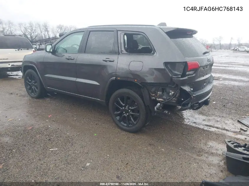 1C4RJFAG6HC768143 2017 Jeep Grand Cherokee Altitude 4X4