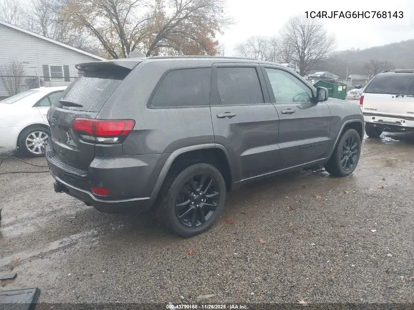 1C4RJFAG6HC768143 2017 Jeep Grand Cherokee Altitude 4X4