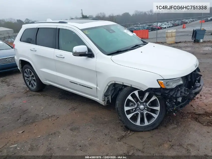 1C4RJFCG6HC751338 2017 Jeep Grand Cherokee Overland 4X4