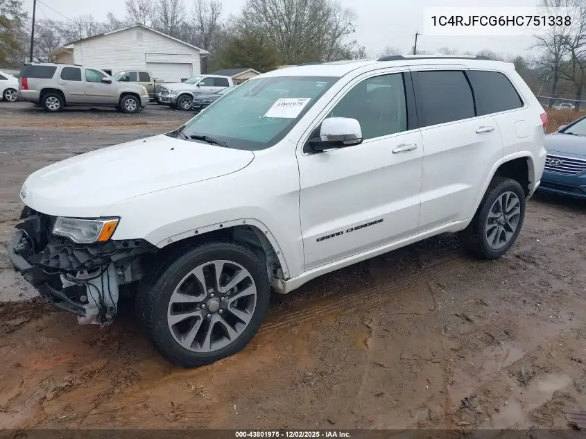1C4RJFCG6HC751338 2017 Jeep Grand Cherokee Overland 4X4