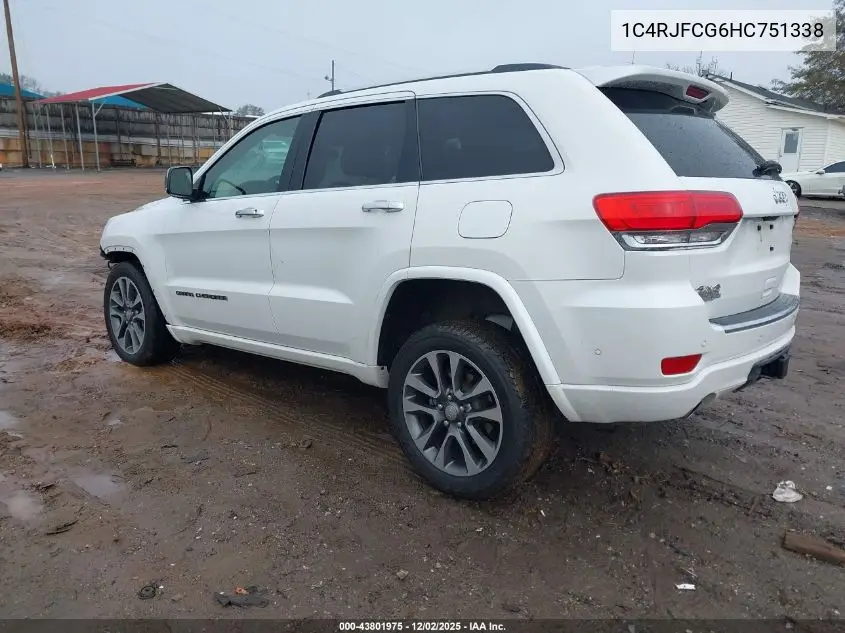 1C4RJFCG6HC751338 2017 Jeep Grand Cherokee Overland 4X4