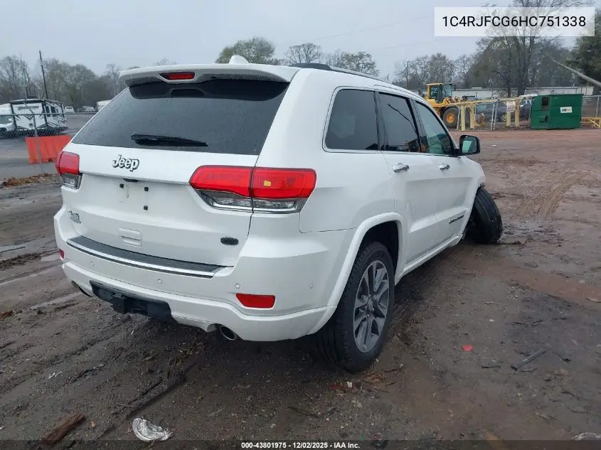 1C4RJFCG6HC751338 2017 Jeep Grand Cherokee Overland 4X4