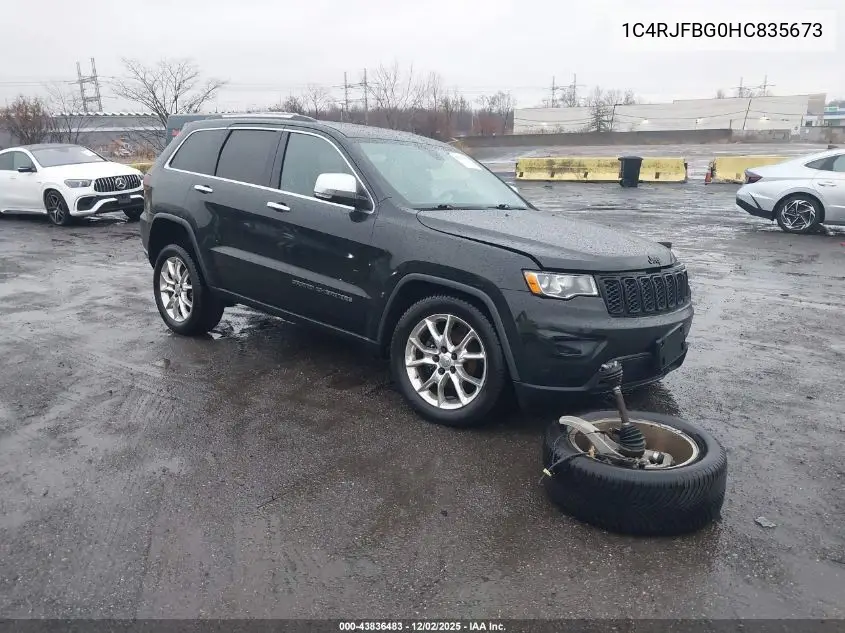 1C4RJFBG0HC835673 2017 Jeep Grand Cherokee Limited 4X4