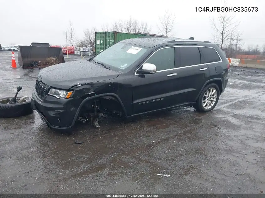 1C4RJFBG0HC835673 2017 Jeep Grand Cherokee Limited 4X4
