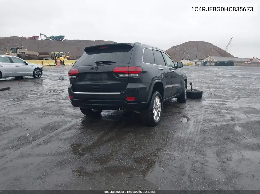 1C4RJFBG0HC835673 2017 Jeep Grand Cherokee Limited 4X4