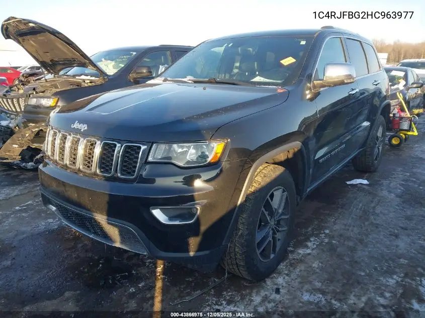 1C4RJFBG2HC963977 2017 Jeep Grand Cherokee Limited 4X4