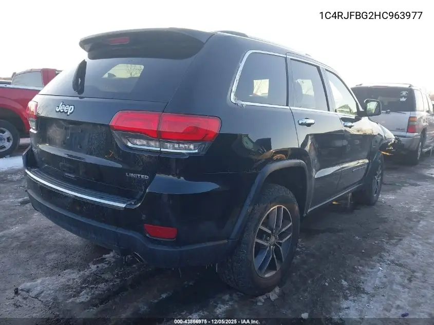 1C4RJFBG2HC963977 2017 Jeep Grand Cherokee Limited 4X4