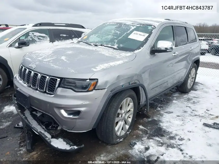 1C4RJFBT4HC843787 2017 Jeep Grand Cherokee Limited 4X4