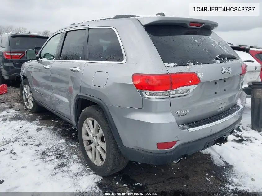 1C4RJFBT4HC843787 2017 Jeep Grand Cherokee Limited 4X4